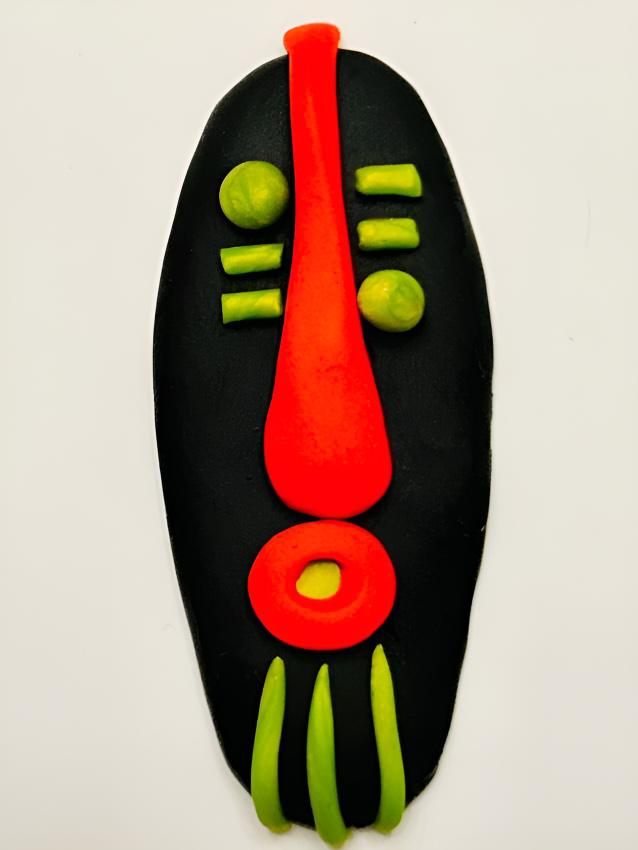 RBG Mask Brooch MIDI